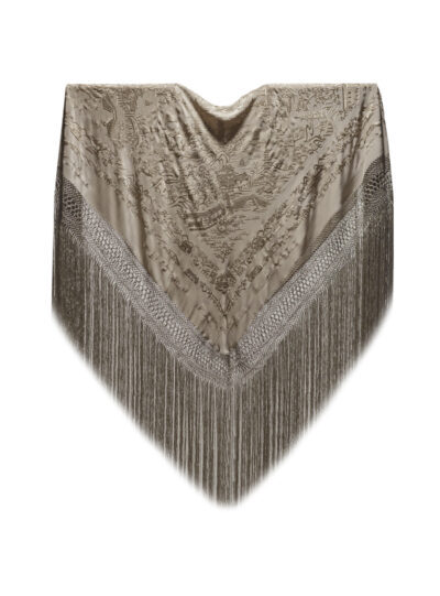 Mantón de Manila bordado a mano de seda natural G361