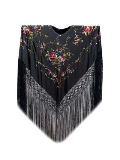 Mantón de Manila bordado a mano de seda natural G601