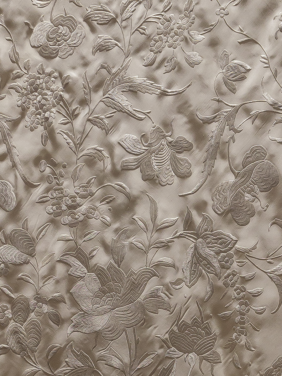 Mantón de Manila antiguo bordado a mano de seda natural M.ANT-1072 - Imagen 3