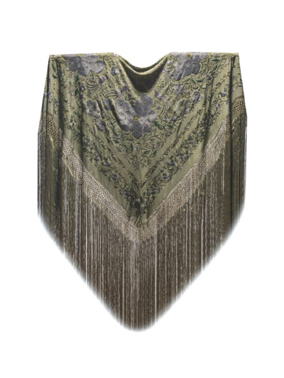 Mantón de Manila bordado a mano de seda natural G712