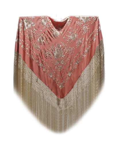 Mantón de Manila bordado a mano de seda natural G278